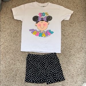 Girls 2 piece shirt and shirt set size S